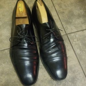 Mens Black Salvatore Ferragamo dress shoe